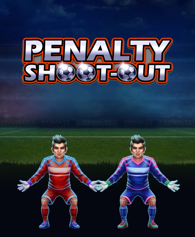 Dos porteros de Penalty Shoot-Out con el logotipo del juego